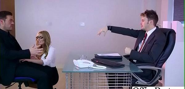  Sex In Office With Horny Busty Slut Girl (Stacey Saran) video-27
